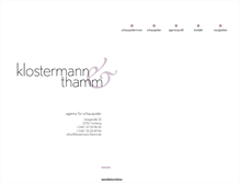 Tablet Screenshot of klostermann-thamm.de